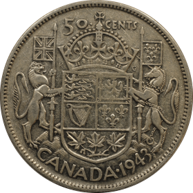 50 centow 1943 kanada a